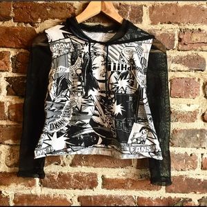 DKNY Comic Crop Top